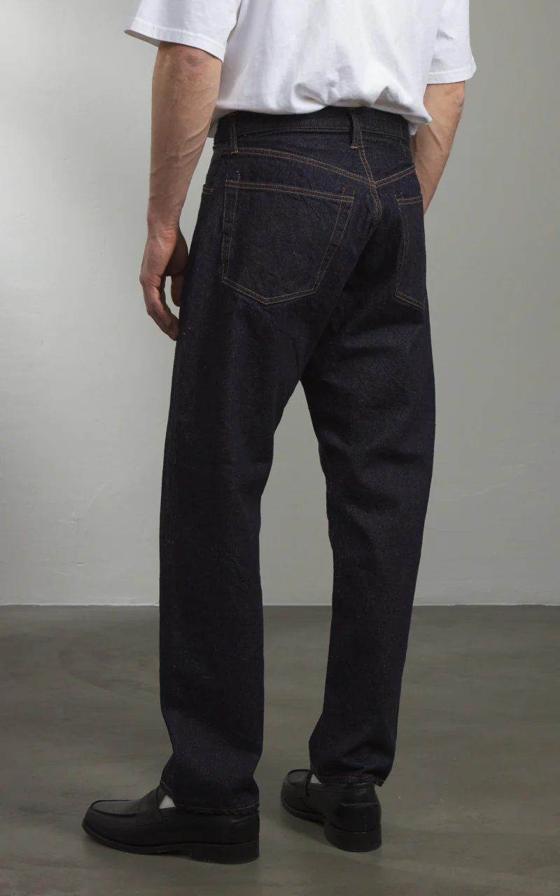 Kaptain Sunshine 5P Zipper Front Denim Pants One Wash Indigo - Image 5