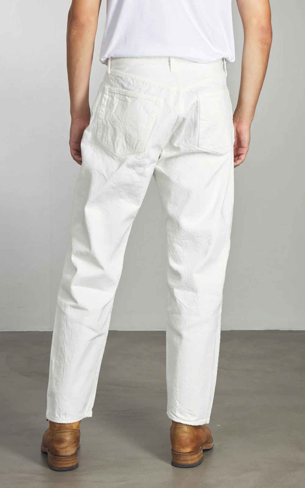 Kaptain Sunshine 5P Zipper Front Denim Pants One Wash White - Image 7
