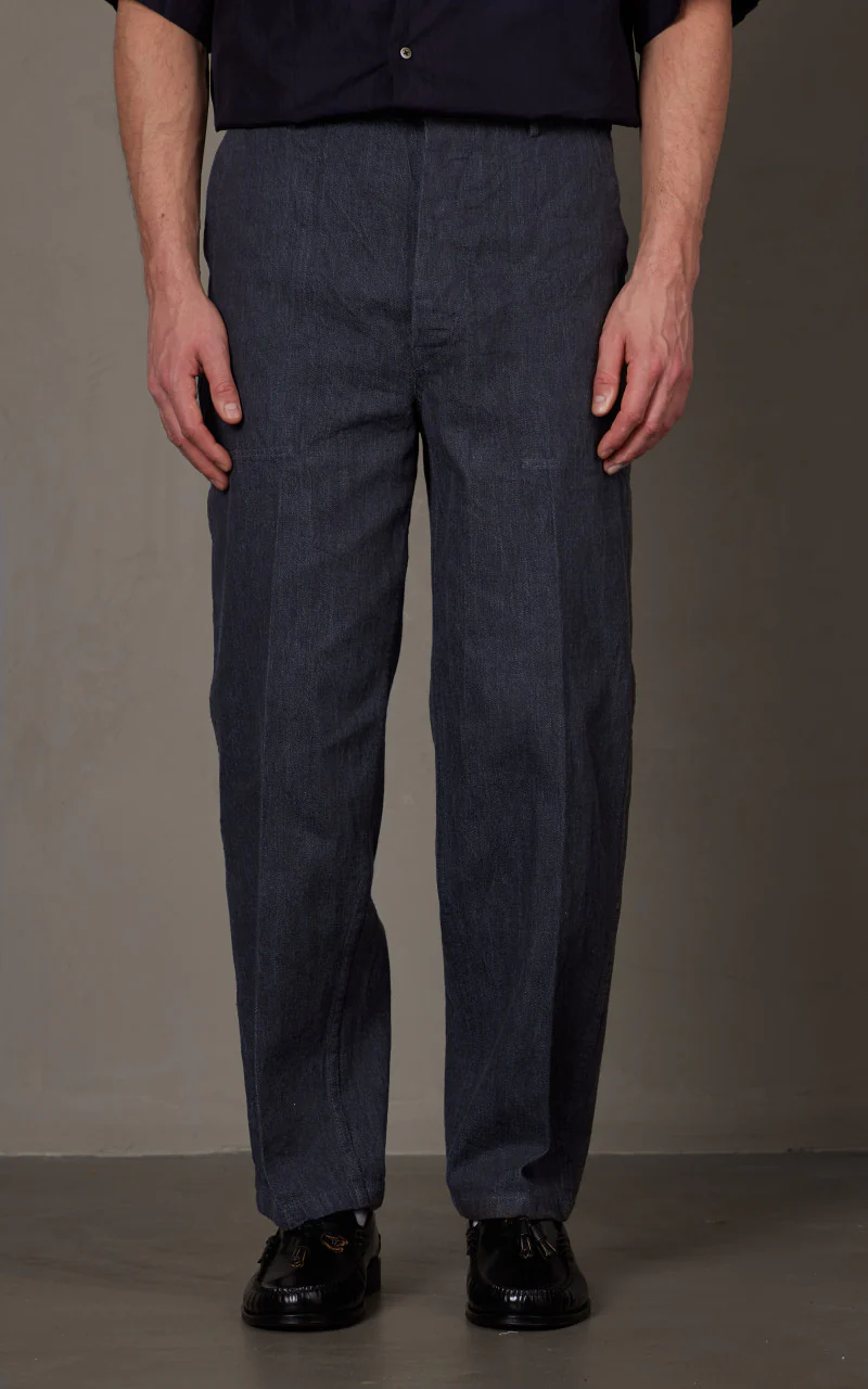 Kaptain Sunshine Baker Denim Pants Grey - Image 3