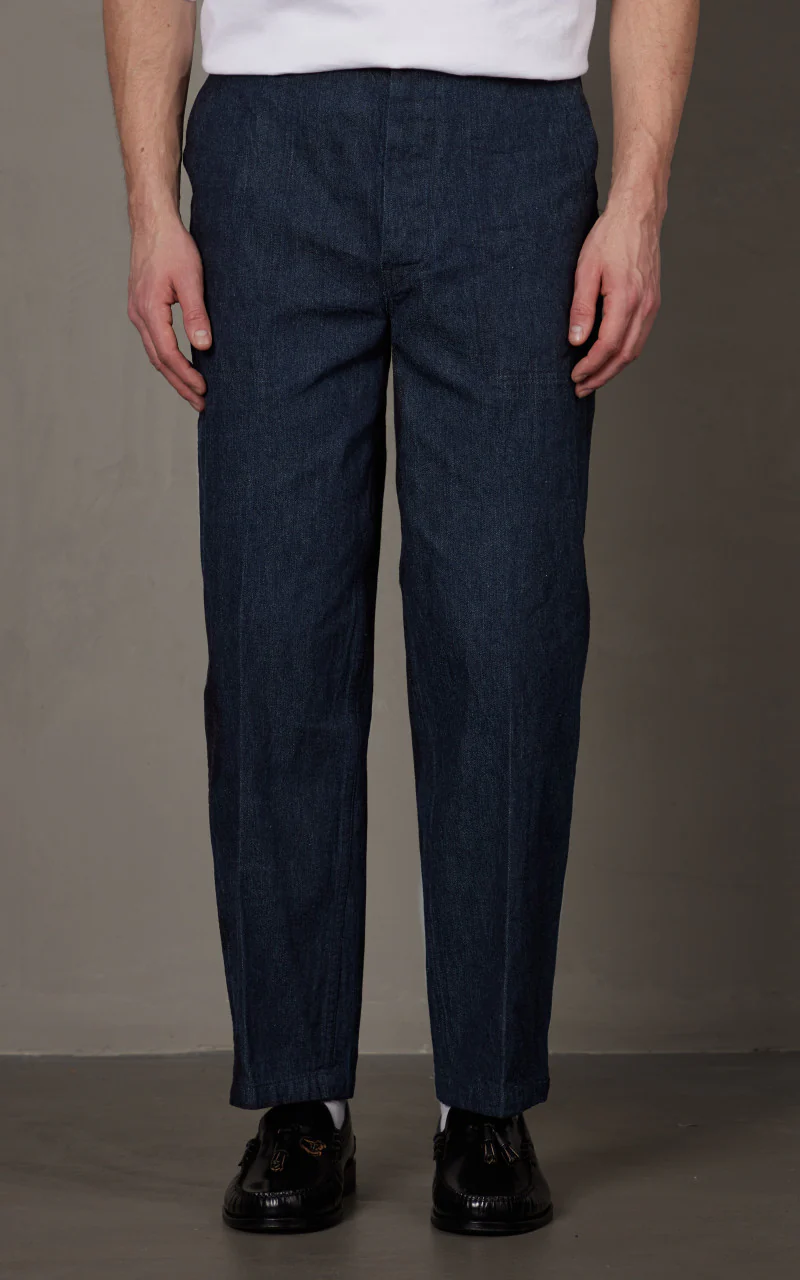 Kaptain Sunshine Baker Denim Pants Indigo - Image 3