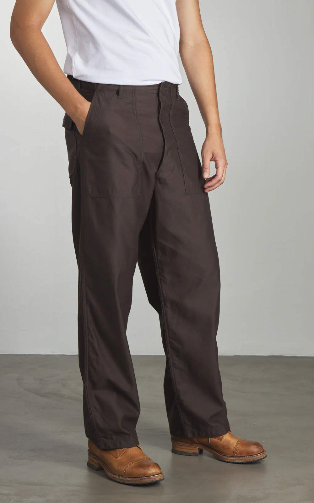 Kaptain Sunshine Baker Pants Brown - Image 2