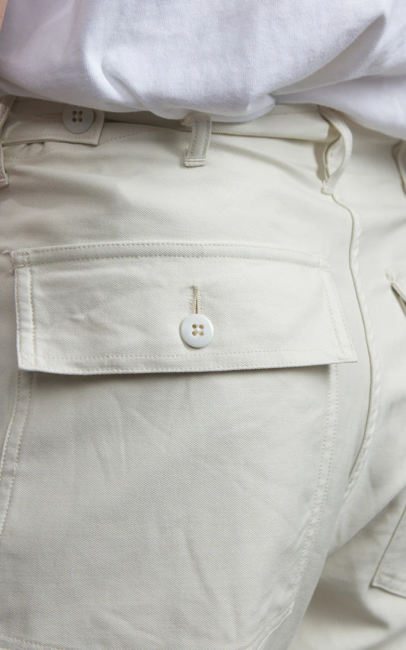 Kaptain Sunshine Baker Pants Ecru - Image 7