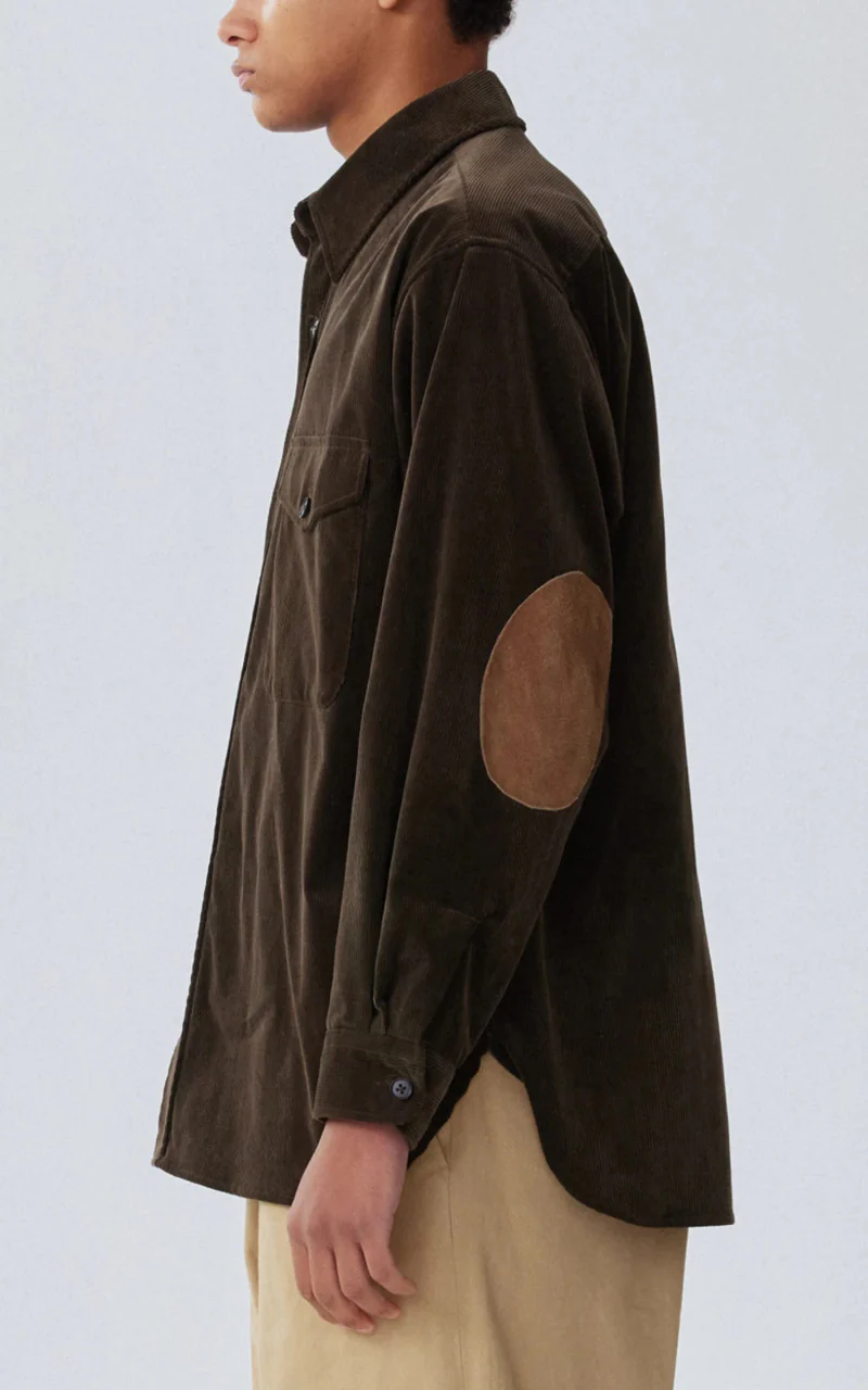Kaptain Sunshine Corduroy C.P.O Shirt Jacket Brown - Image 9