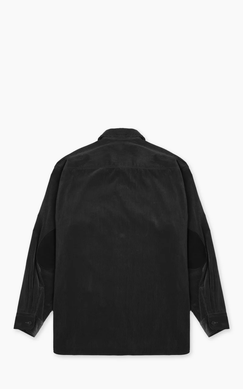 Kaptain Sunshine Corduroy C.P.O Shirt Jacket Charcoal - Image 3
