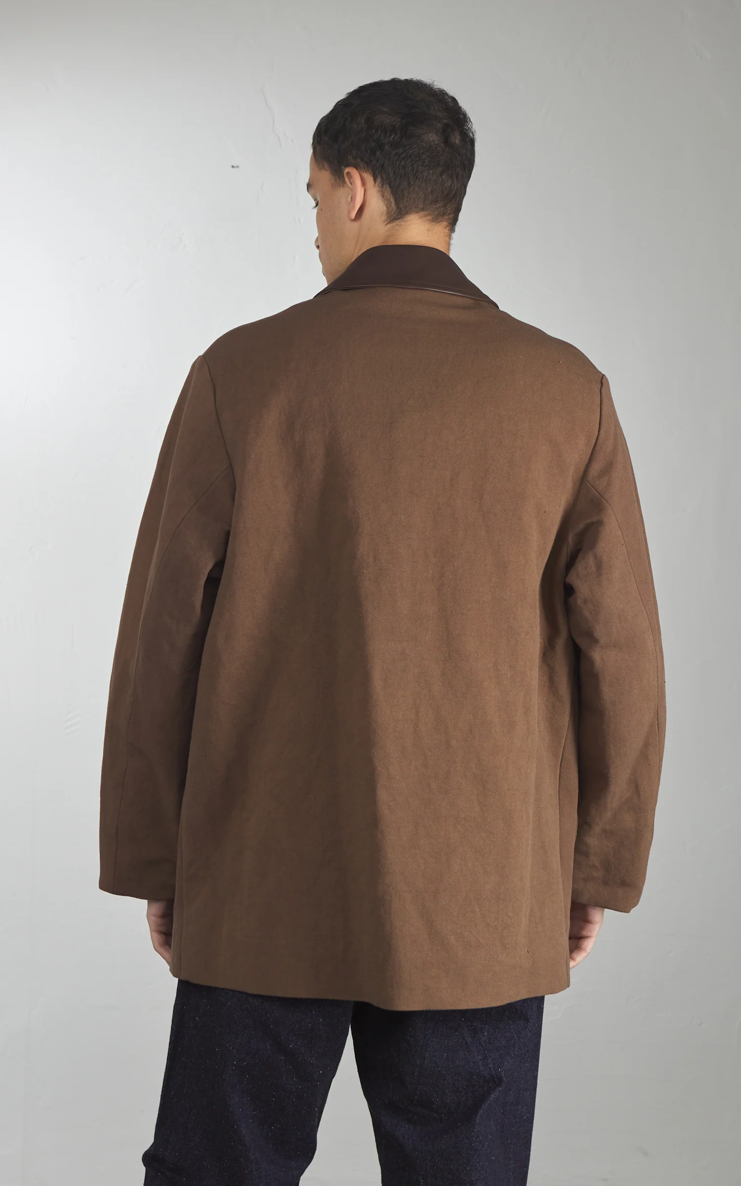 Kaptain Sunshine Cotton Hemp Work Coat Kakishibu - Image 4