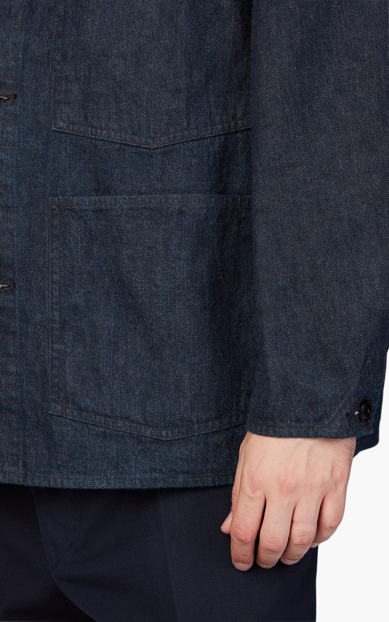 Kaptain Sunshine Coverall Jacket Denim Indigo - Image 5