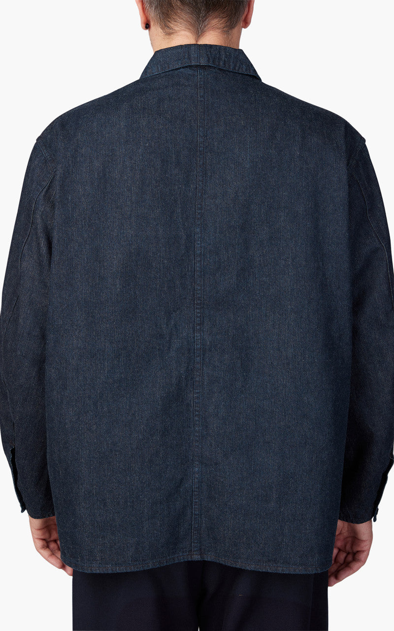 Kaptain Sunshine Coverall Jacket Denim Indigo - Image 7