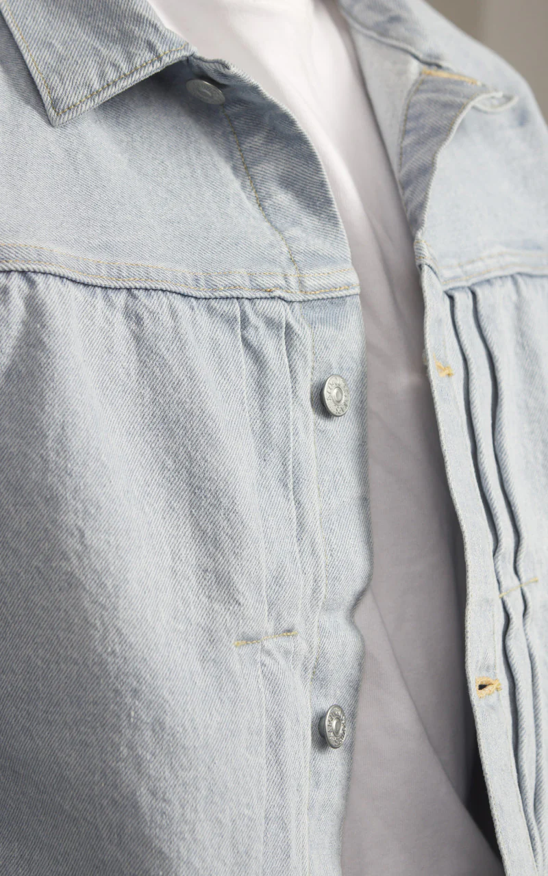 Denim Tracker 1P Jacket Indigo Ice Wash - Image 6