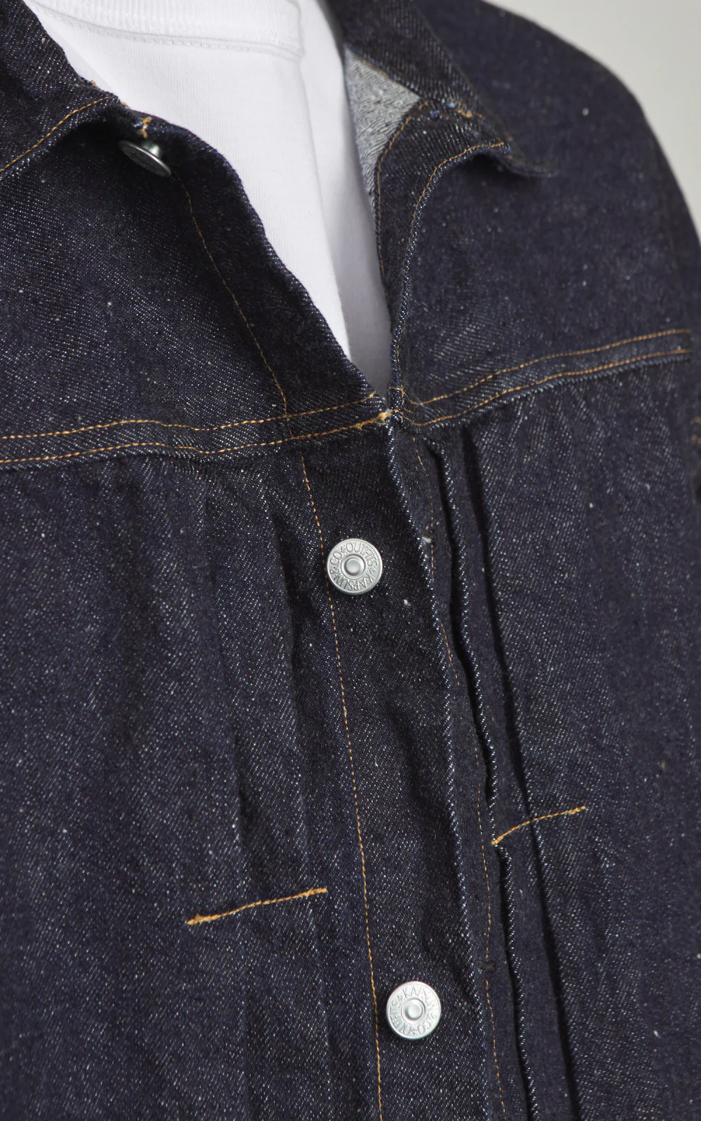 Kaptain Sunshine Denim Tracker 1P Jacket One Wash Indigo - Image 4