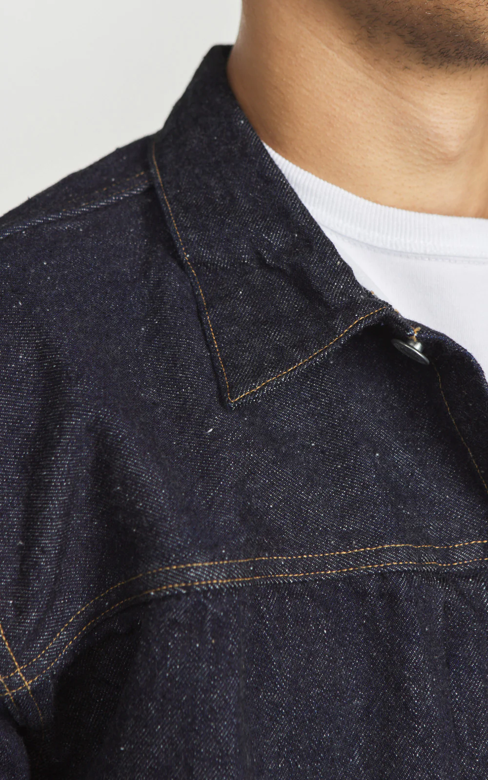 Kaptain Sunshine Denim Tracker 1P Jacket One Wash Indigo - Image 5