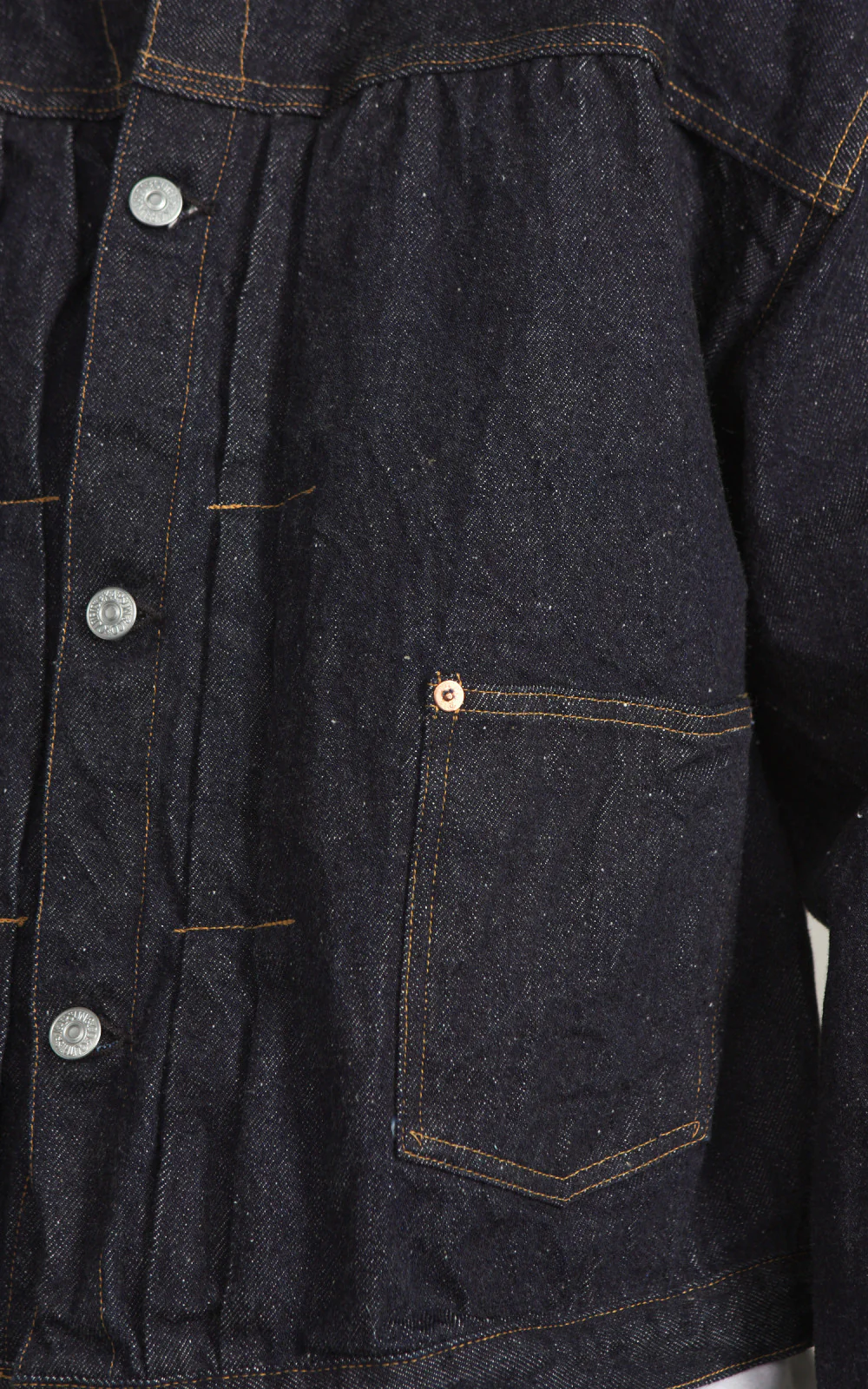 Kaptain Sunshine Denim Tracker 1P Jacket One Wash Indigo - Image 6