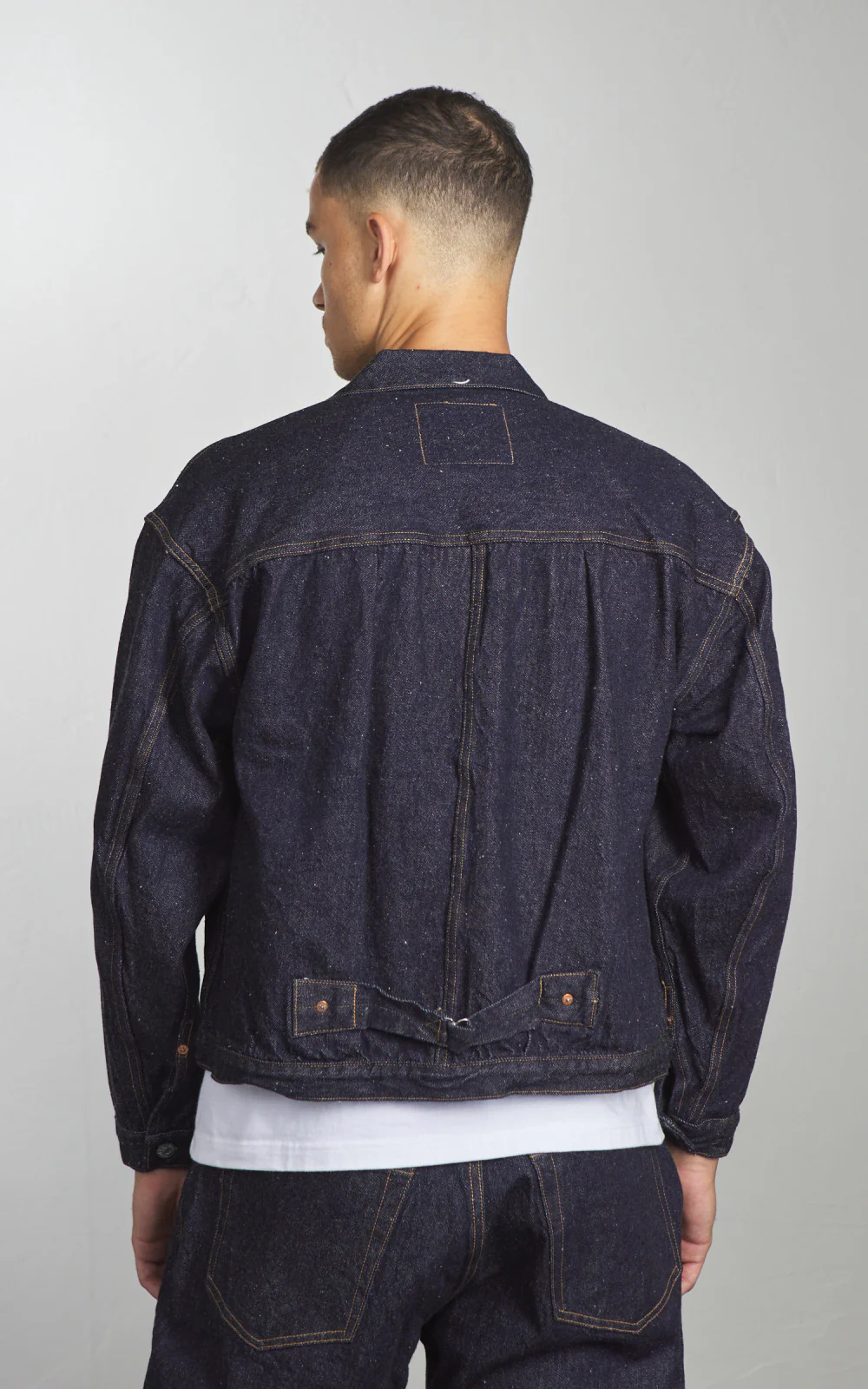 Kaptain Sunshine Denim Tracker 1P Jacket One Wash Indigo - Image 8