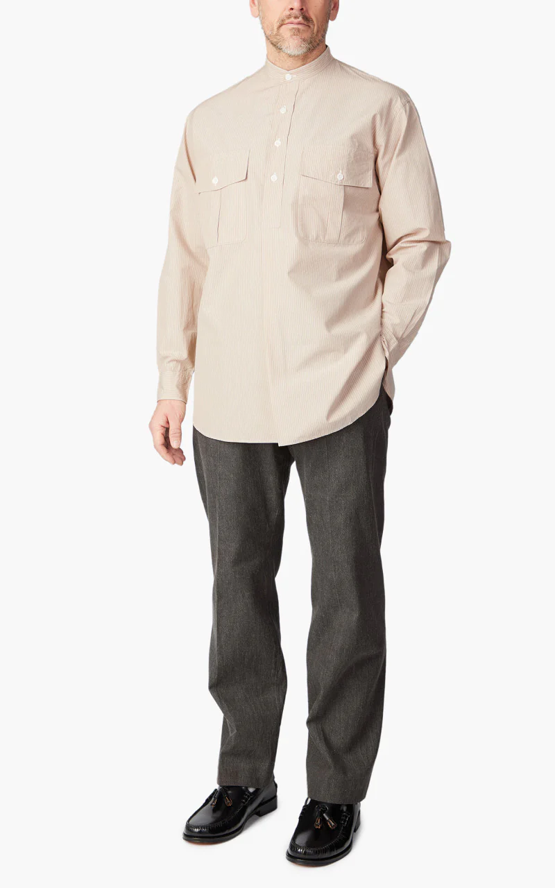 Kaptain Sunshine Denim Trousers Vintage Wash Brown - Image 2