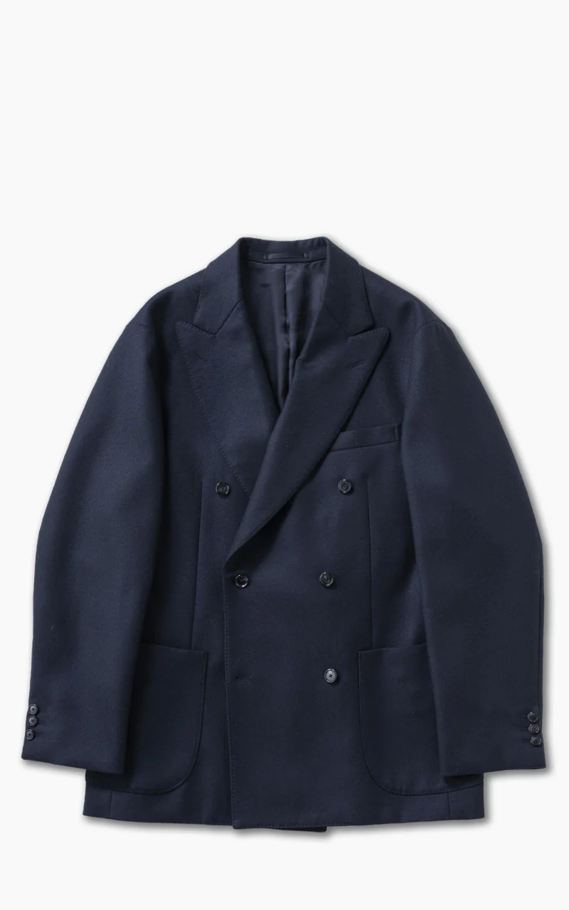 Kaptain Sunshine Double Breasted Jacket Navy
