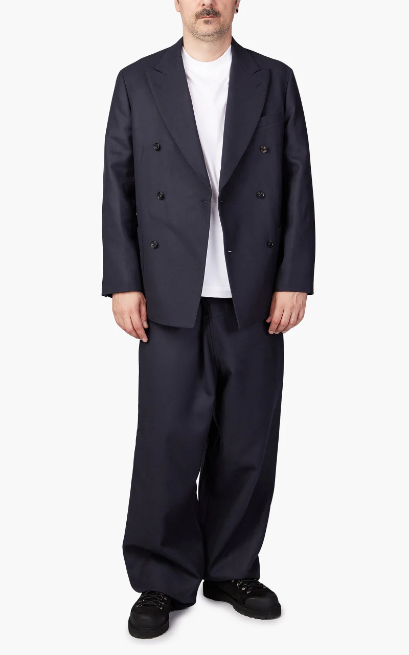 Kaptain Sunshine Double Breasted Jacket Navy - Image 3