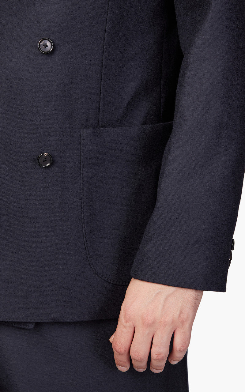 Kaptain Sunshine Double Breasted Jacket Navy - Image 5