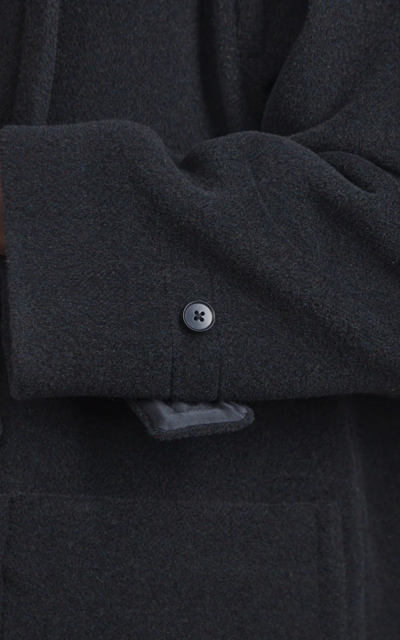 Kaptain Sunshine Duffle Coat Top Mix Black - Image 6