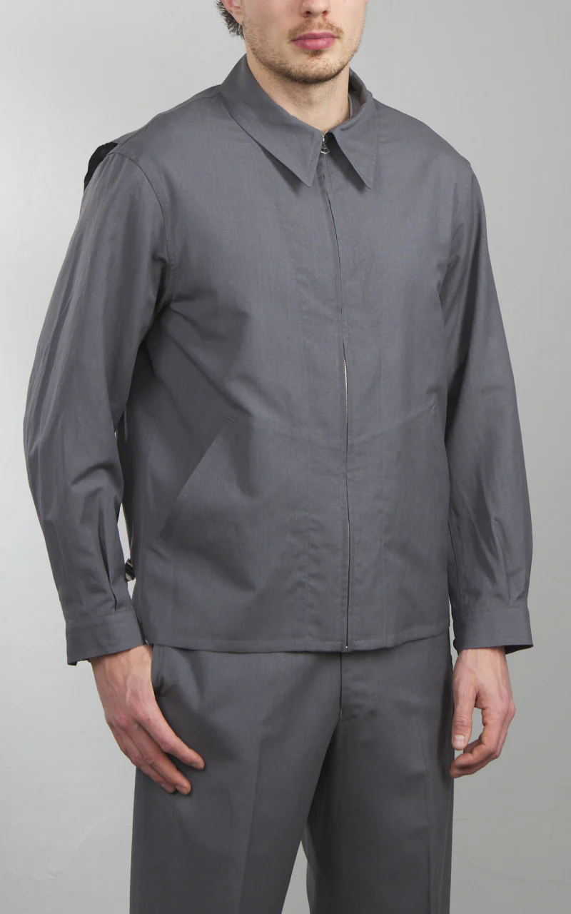 Kaptain Sunshine Fly Blouson Top Grey - Image 2