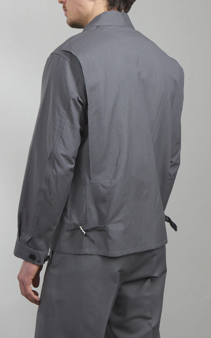 Kaptain Sunshine Fly Blouson Top Grey - Image 6