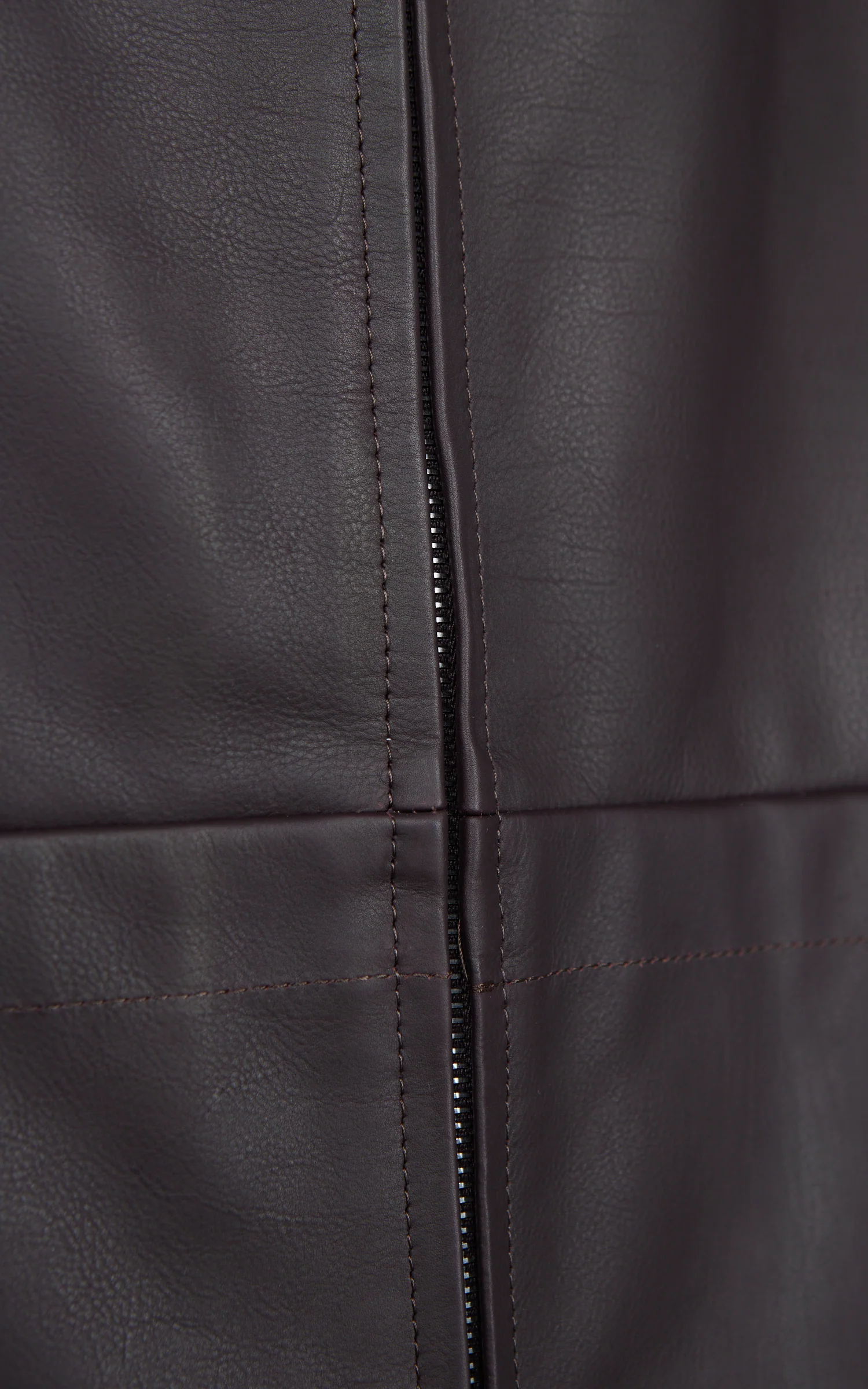 Kaptain Sunshine Sheepskin Zip Jacket Brown - Image 4
