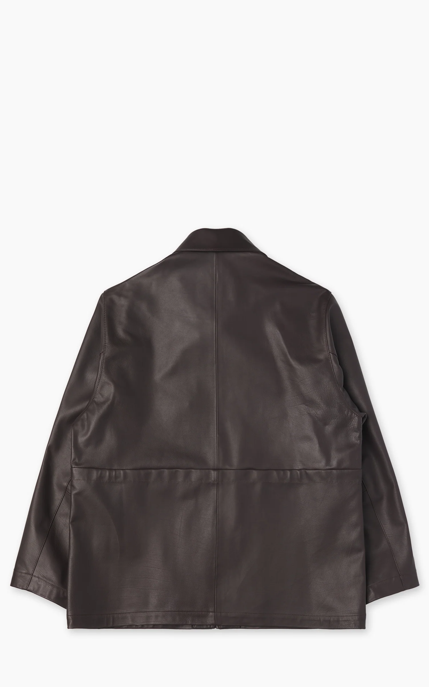 Kaptain Sunshine Sheepskin Zip Jacket Brown - Image 5