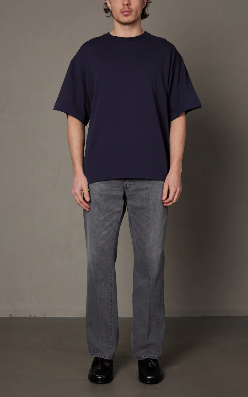 Kaptain Sunshine Skate Shoecut Denim Pants Black Vintage Wash - Image 2