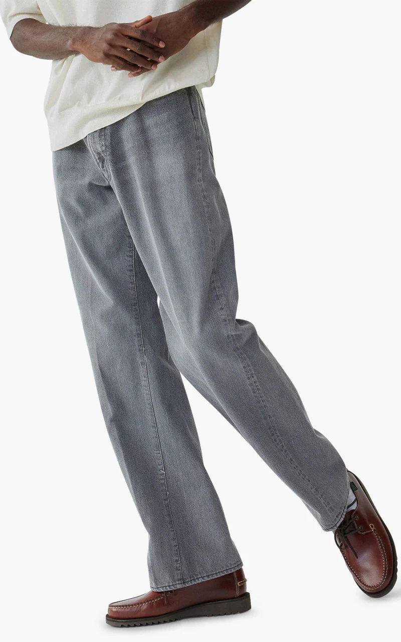 Kaptain Sunshine Skate Shoecut Denim Pants Black Vintage Wash - Image 7