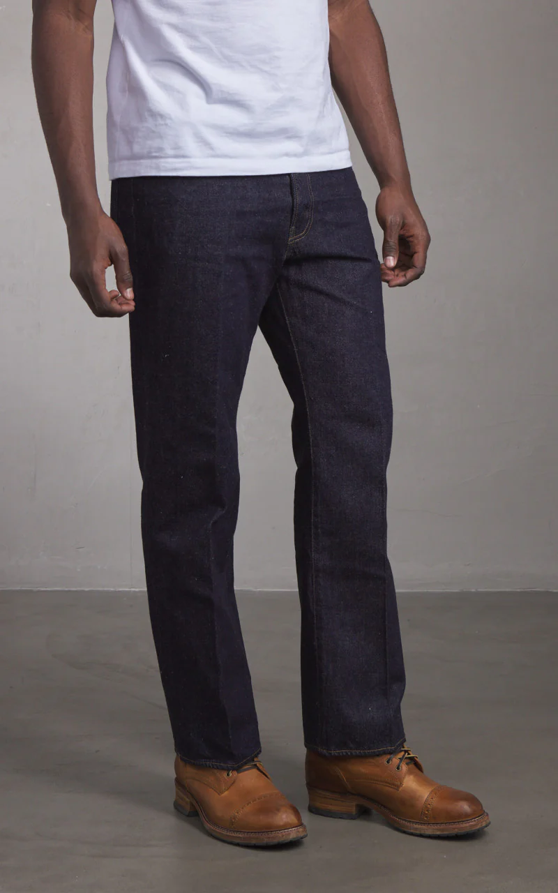 Kaptain Sunshine Skate Shoecut Denim Pants One Wash Indigo - Image 2