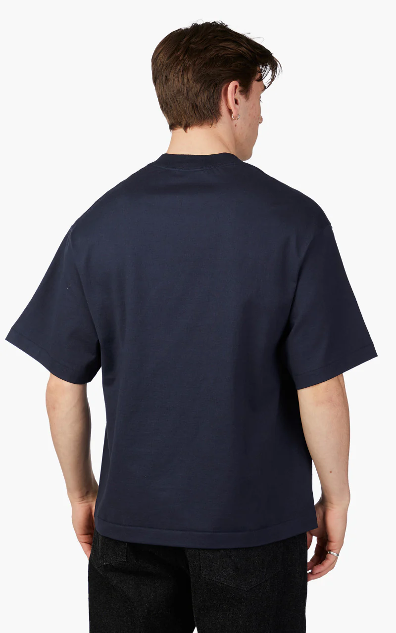 Kaptain Sunshine Suvin Supima Tube Halfsleeve Tee Heavy Navy - Image 5