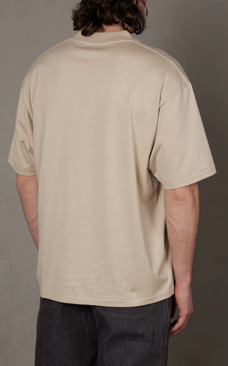 Kaptain Sunshine Suvin Supima Tube Tee Light Beige - Image 5