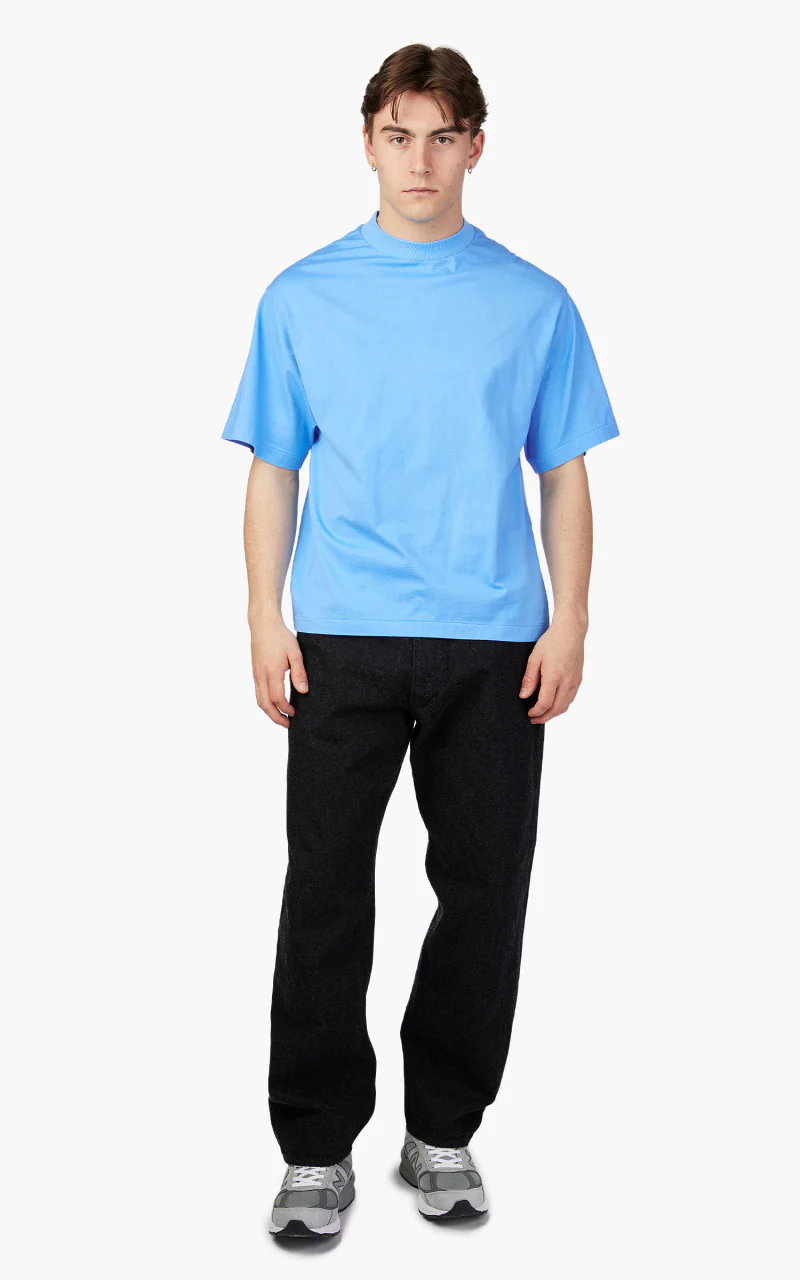 Kaptain Sunshine Suvin Supima Tube Tee Light Sax Blue - Image 2