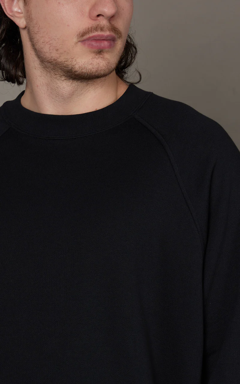 Kaptain Sunshine Suvin Sweat Crewneck Pullover Ink Black - Image 3