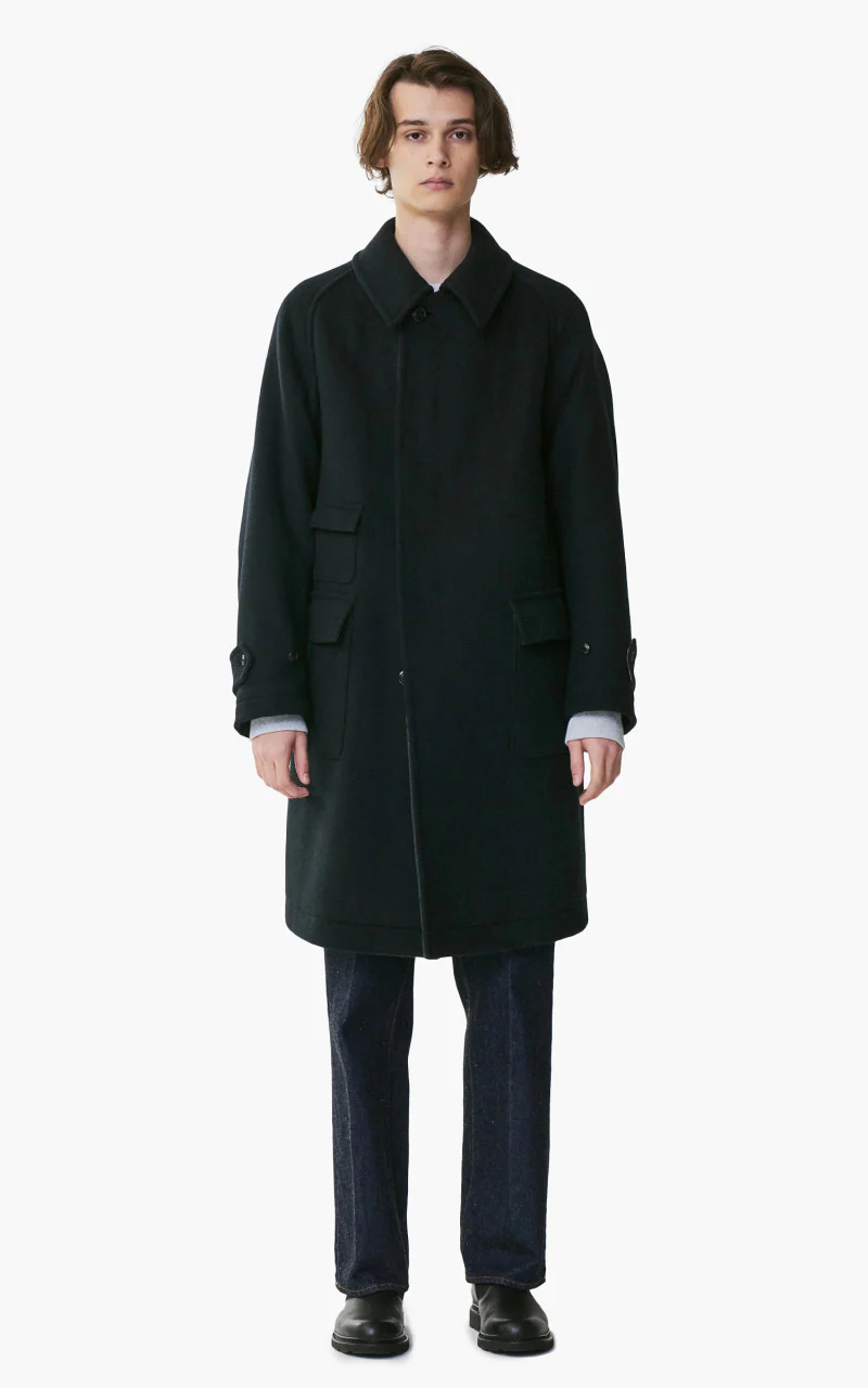 Kaptain Sunshine Traveller Coat Solid Black - Image 2