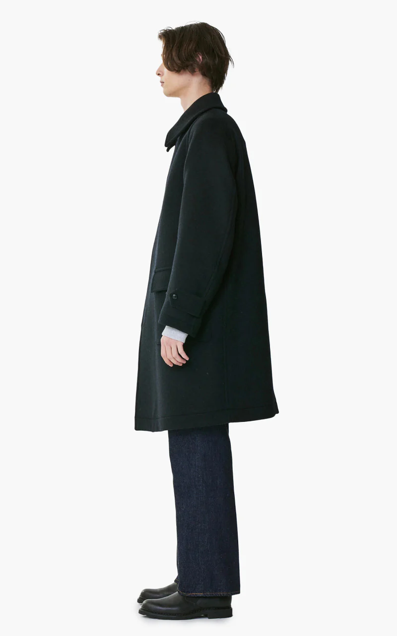 Kaptain Sunshine Traveller Coat Solid Black - Image 3