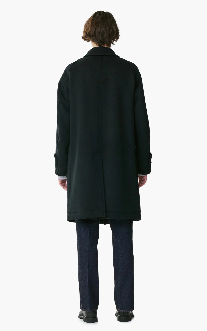Kaptain Sunshine Traveller Coat Solid Black - Image 4