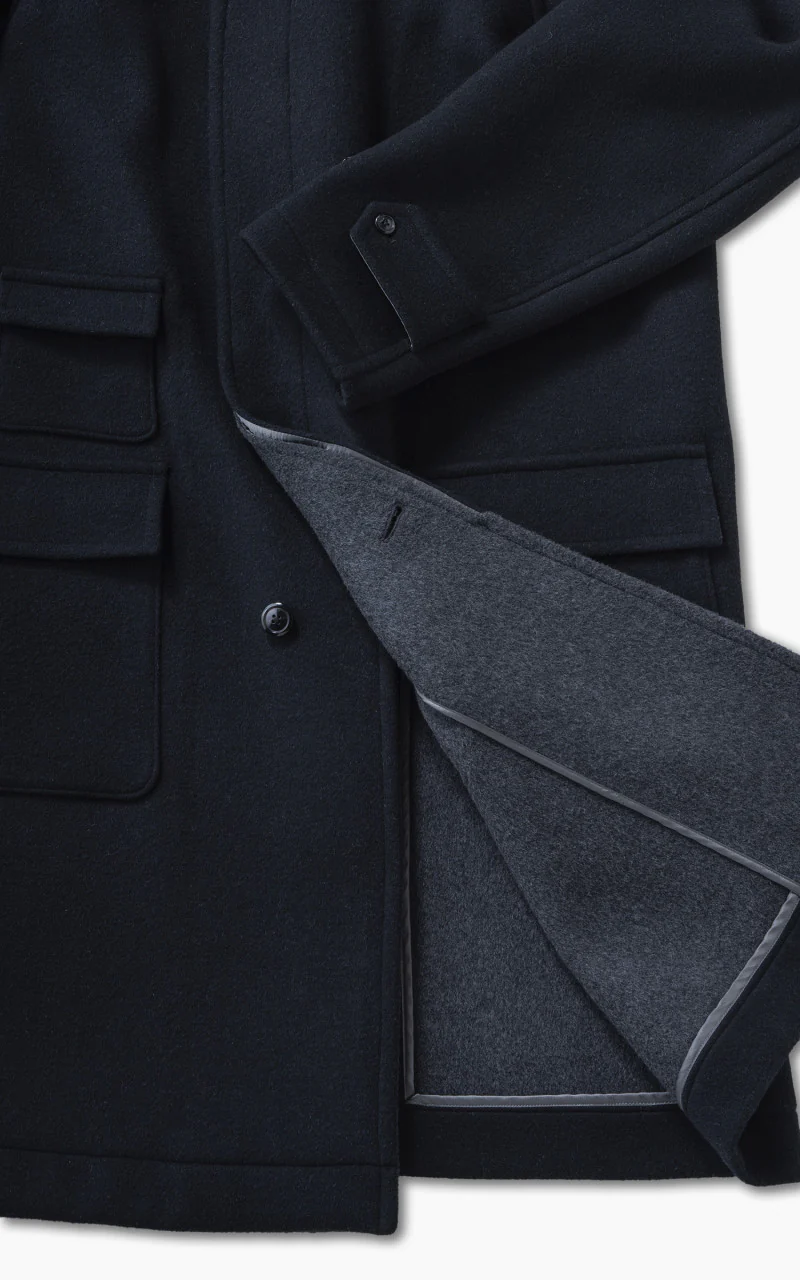 Kaptain Sunshine Traveller Coat Solid Black - Image 6