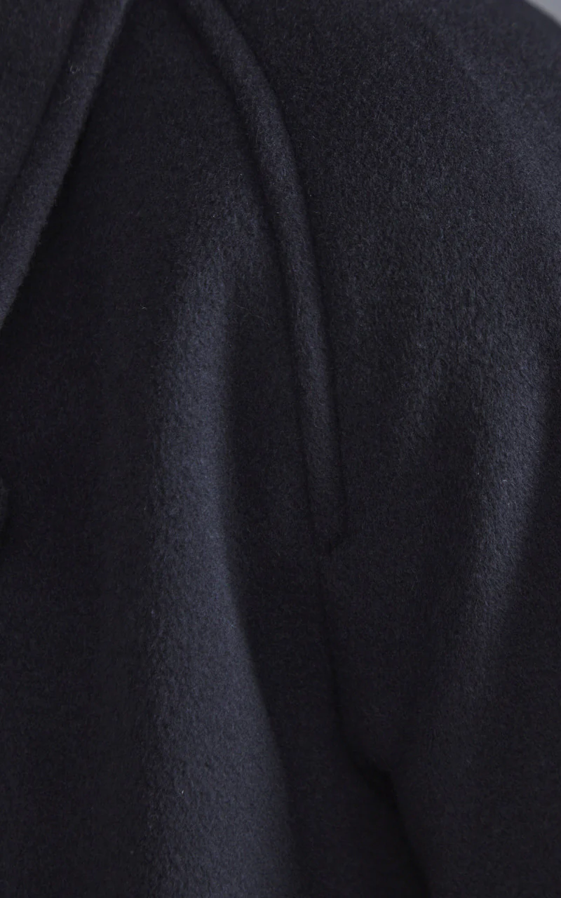Kaptain Sunshine Traveller Coat Top Black - Image 8