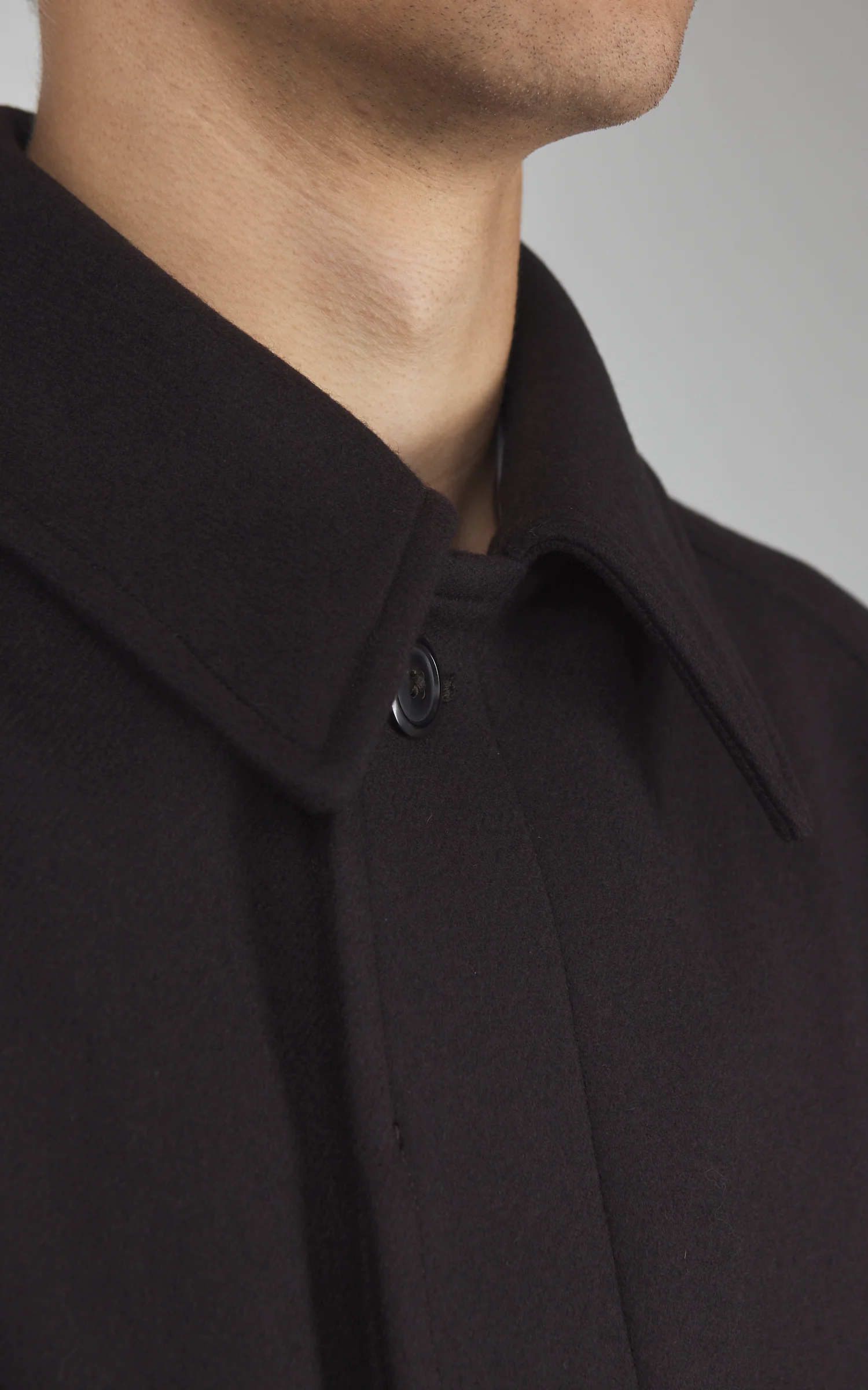Kaptain Sunshine Traveller Coat Wool Top Brown - Image 7
