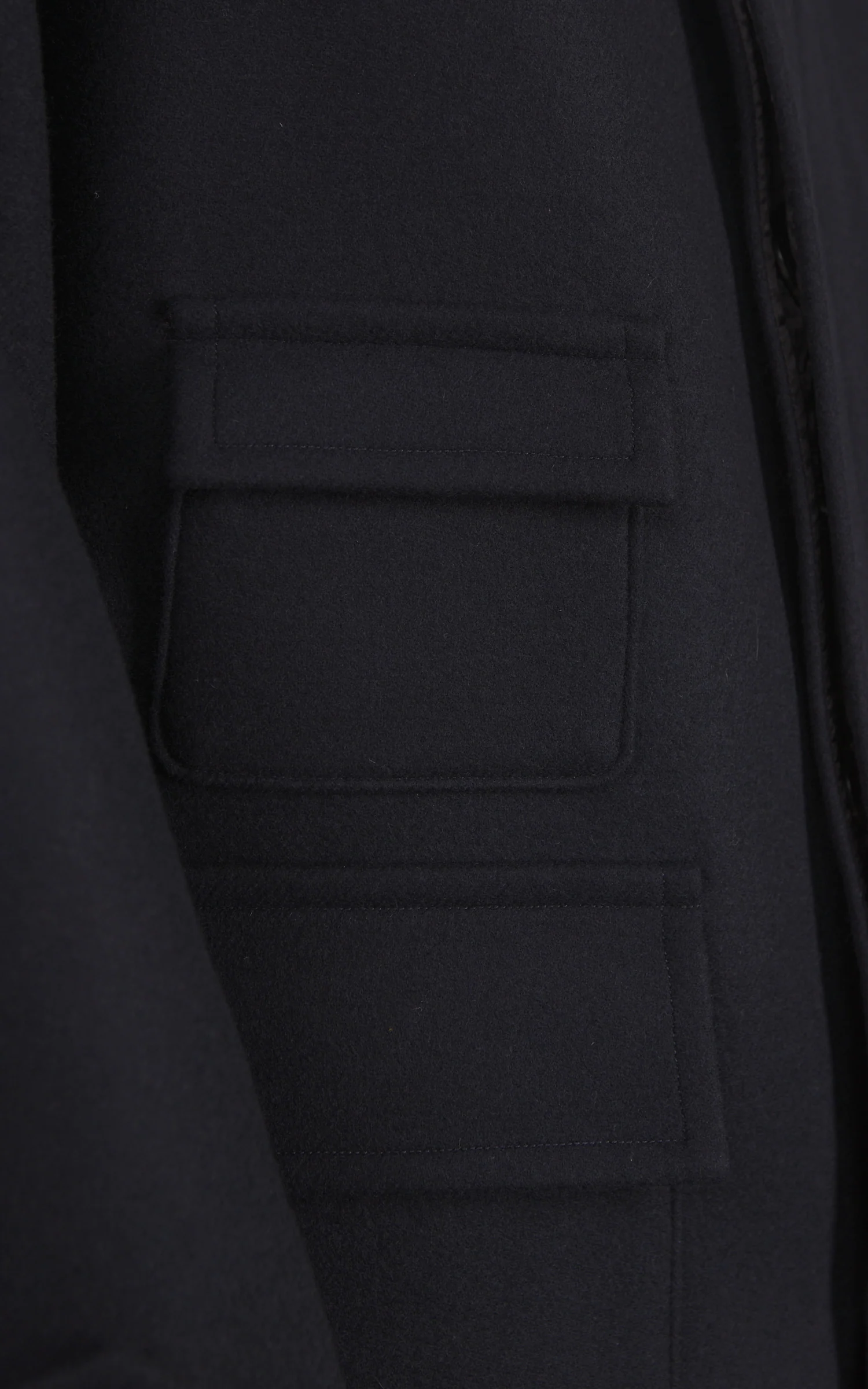 Kaptain Sunshine Traveller Coat Wool Top Navy - Image 5