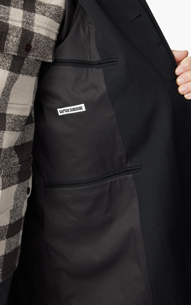 Kaptain Sunshine Walker Coat Black - Image 7