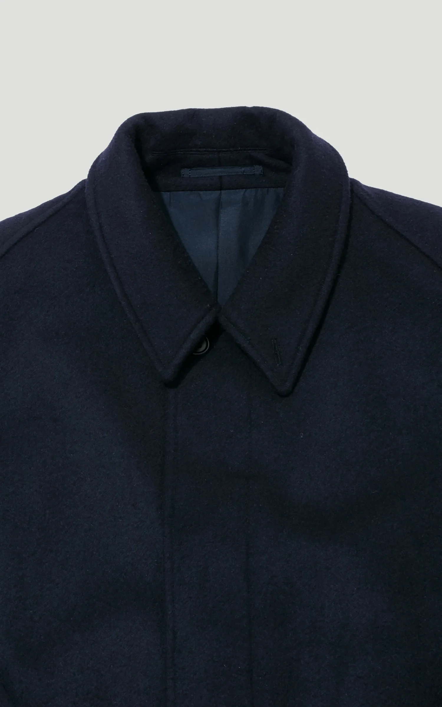 Kaptain Sunshine Walker Coat Cashmere Wool Navy - Image 5