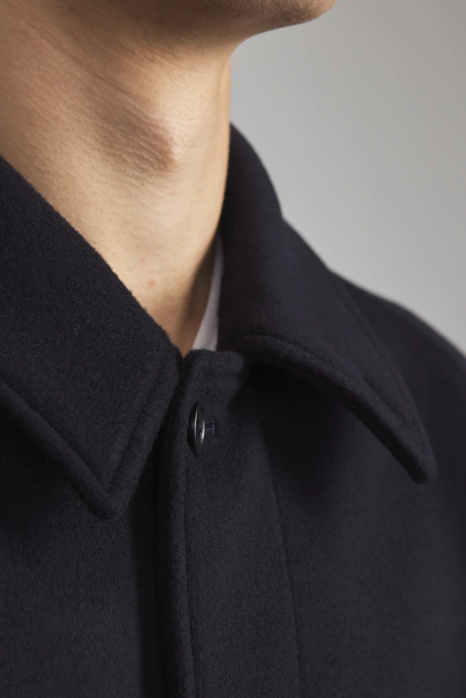 Kaptain Sunshine Walker Coat Cashmere Wool Navy - Image 7
