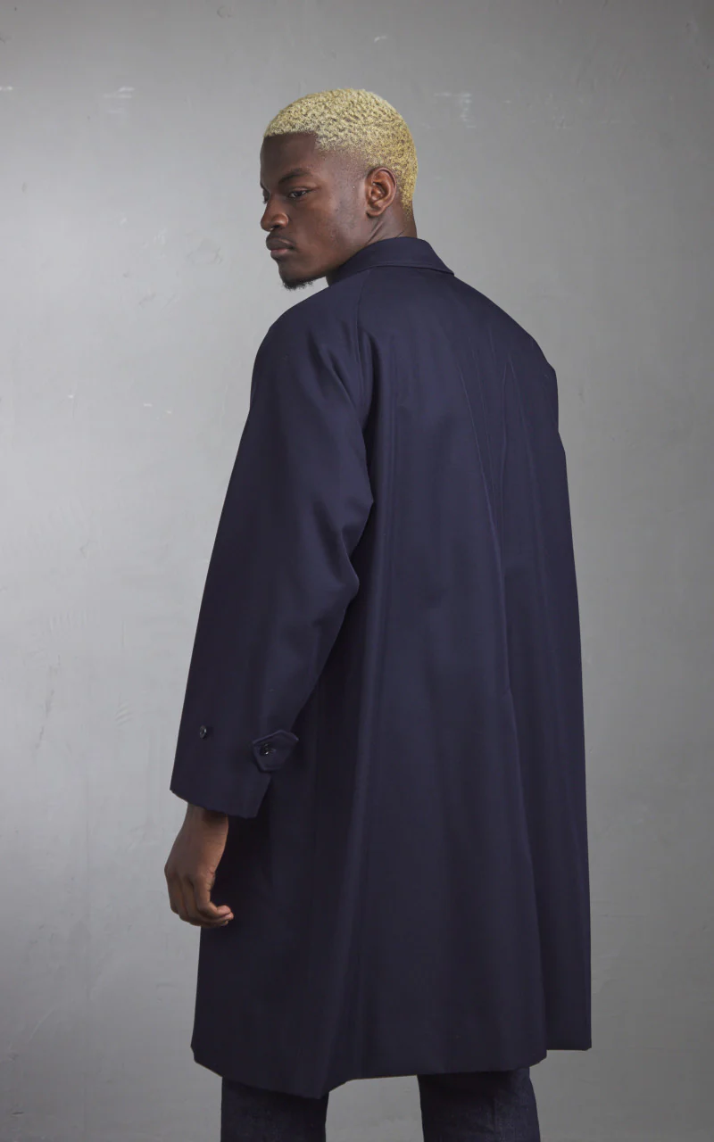 Kaptain Sunshine Walker Coat Wool Navy - Image 8