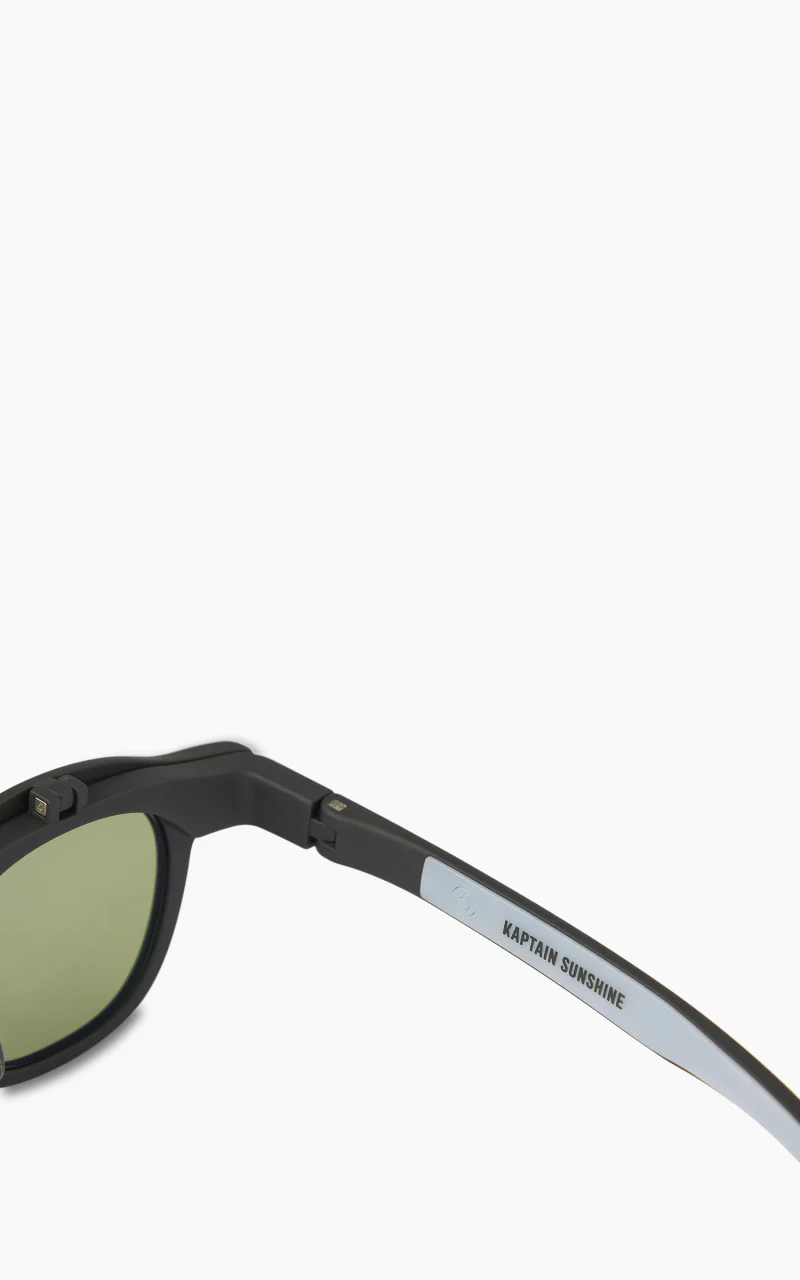Kaptain Sunshine x Eyevol La Grande Plage Sunglasse Matte Black x Green - Image 6