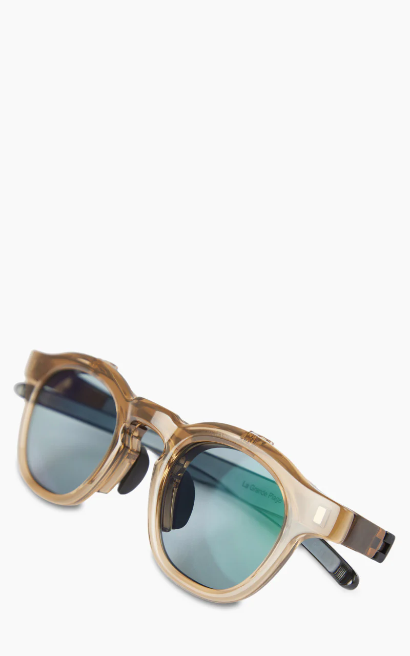 Kaptain Sunshine x Eyevol La Grande Plage Sunglasse Matte Brown x Blue - Image 3