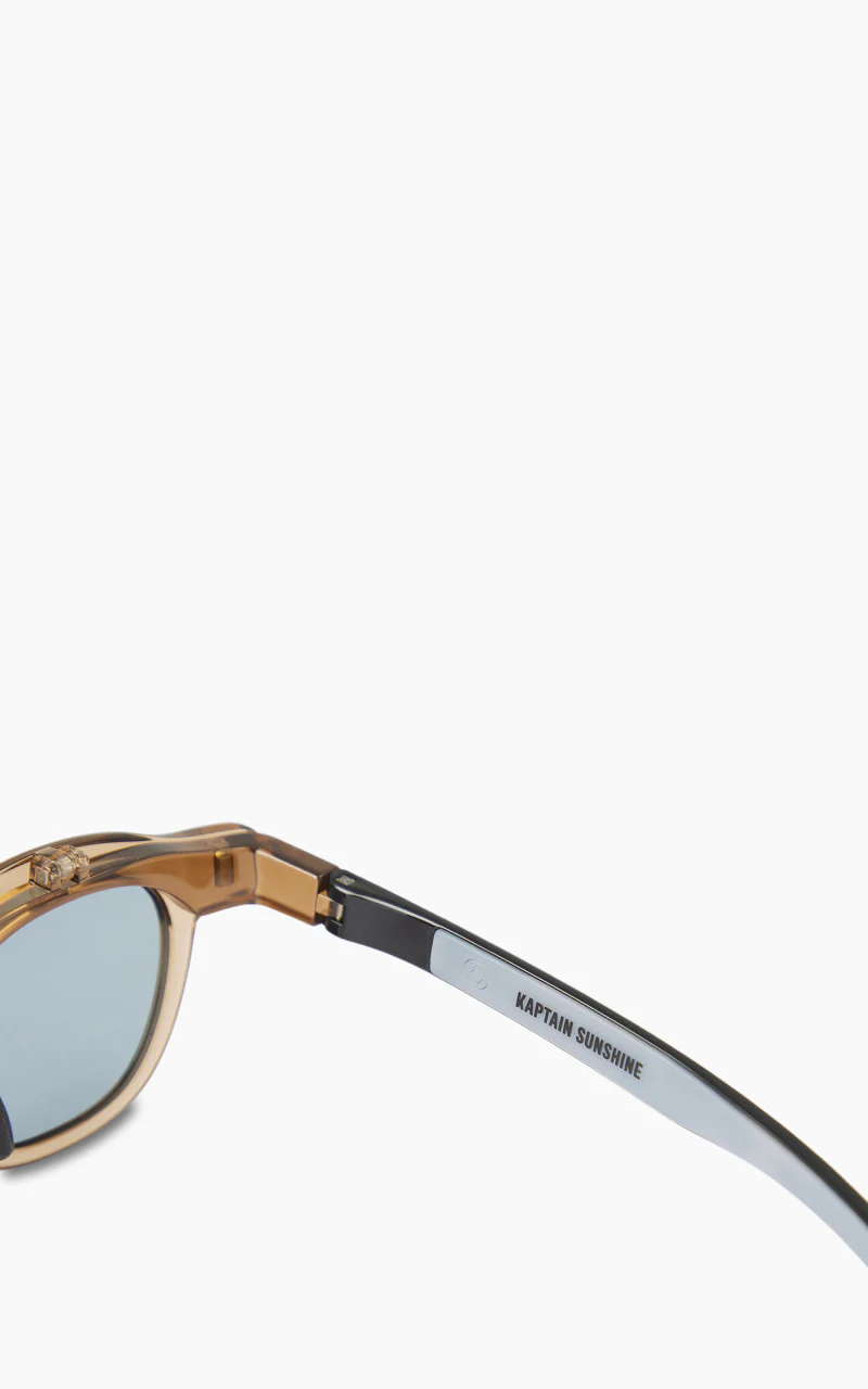 Kaptain Sunshine x Eyevol La Grande Plage Sunglasse Matte Brown x Blue - Image 6