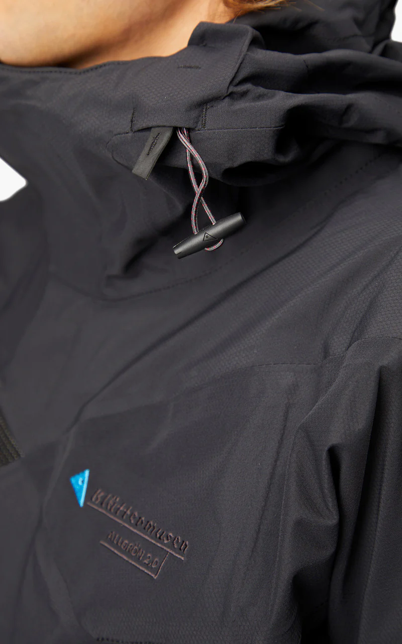 Klättermusen Allgrön 2.0 Cutan® Waterproof Jacket Raven Black - Image 7