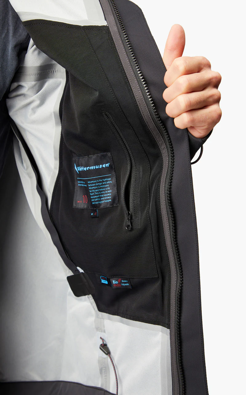 Klättermusen Allgrön 2.0 Cutan® Waterproof Jacket Raven Black - Image 9