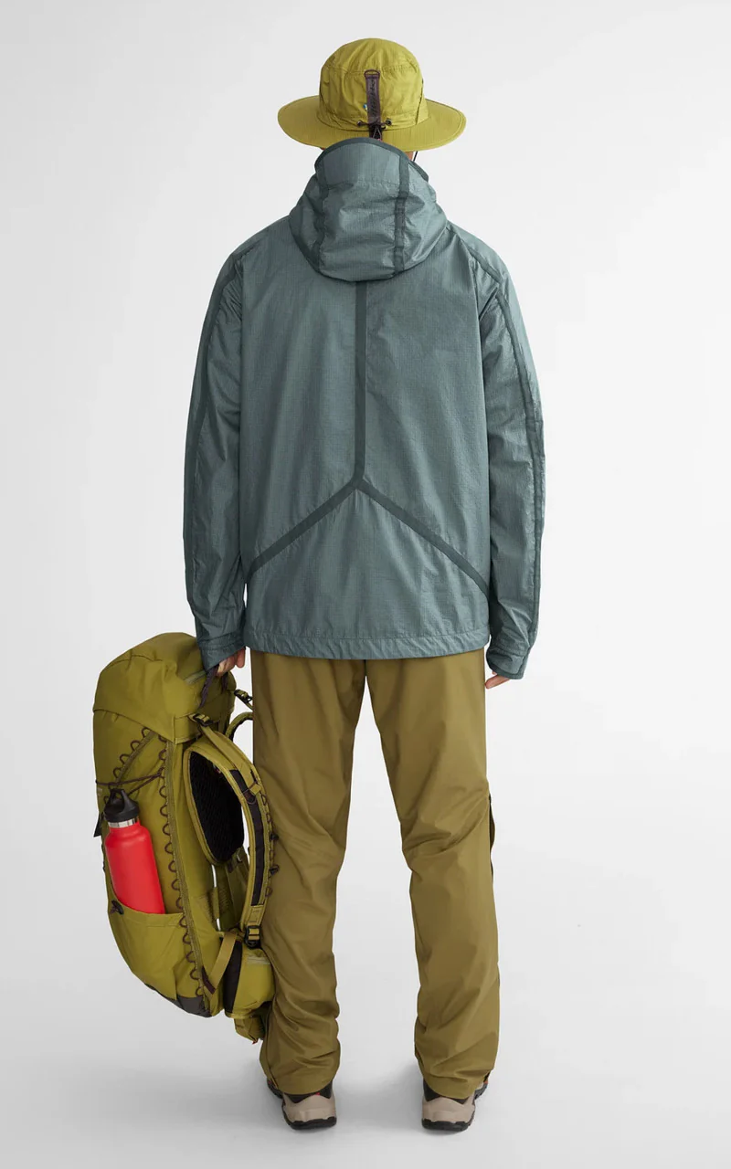 Klättermusen Ansur Hooded Wind Jacket Stone Blue - Image 5