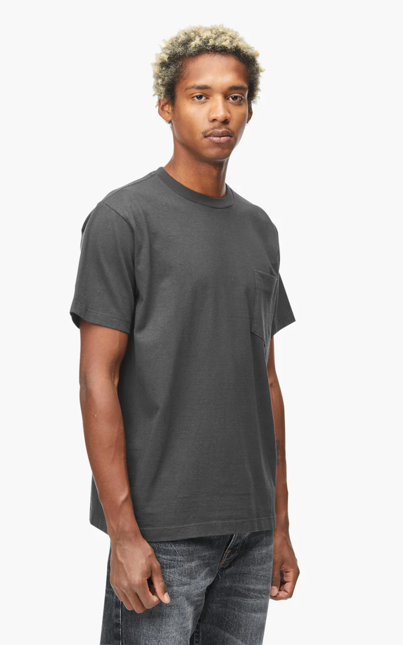 Lady White Co. Balta Pocket Tee Charcoal - Image 5